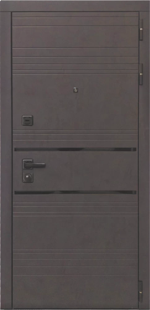 Входная дверь ДвериПРО L-43 ФЛ-291 (Line, 10мм, белый софт) DPRO195411 внешняя сторона