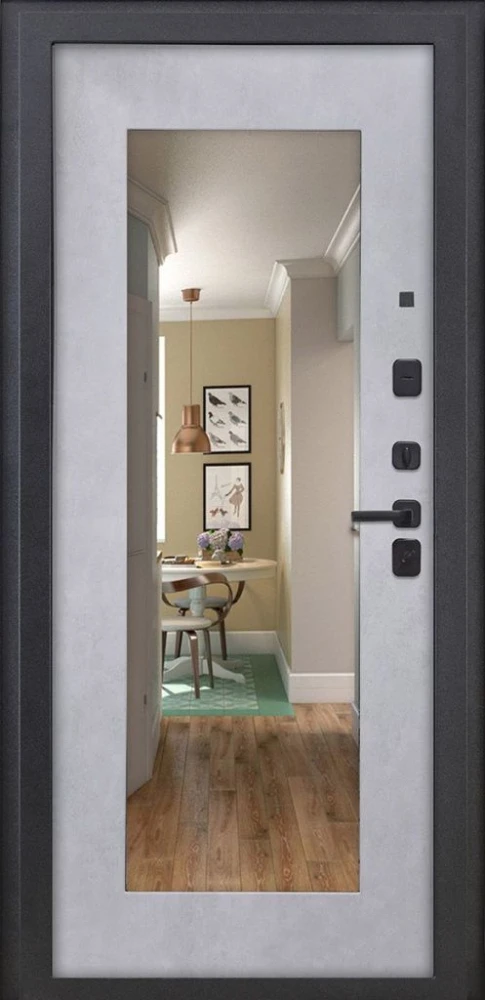 Входная дверь ДвериПРО Квадро ФЛЗ-603 Бетон снежный DPRO198274 внутренняя сторона