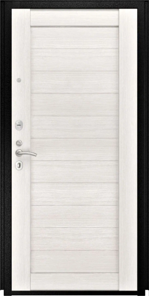 Входная дверь ДвериПРО Модель L-49 СБ-3 листв. бел. (21 беленый дуб) DPRO198374 внутренняя сторона